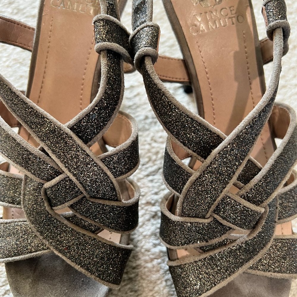 Vince Camuto Platform and Heeled Strappy Sandles